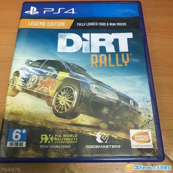 PS4 Dirt Rally -codemasters