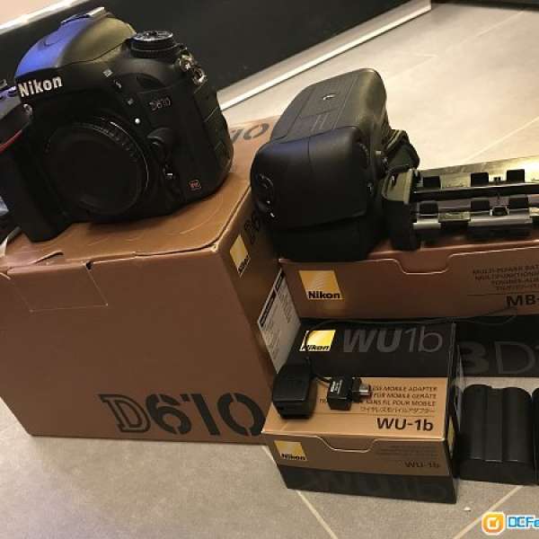 Nikon D610 (Body) + Nikon MB-D14 (直倒) + WU-1b