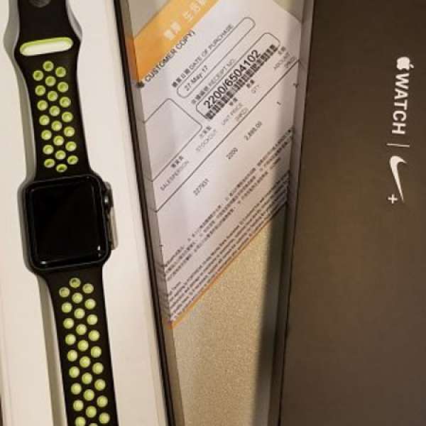 Apple Watch series 2 Nike+ 38mm 行貨有保
