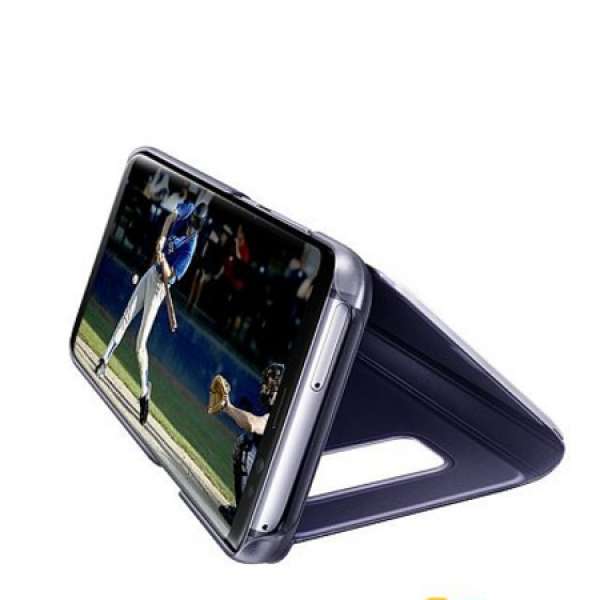 Galaxy S8 Official 鏡面透視感應保護套(立架式)(紫色) 九成新