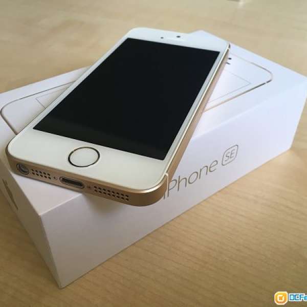95%極新 Apple iPhone SE 64GB 金色 (有10個月保)