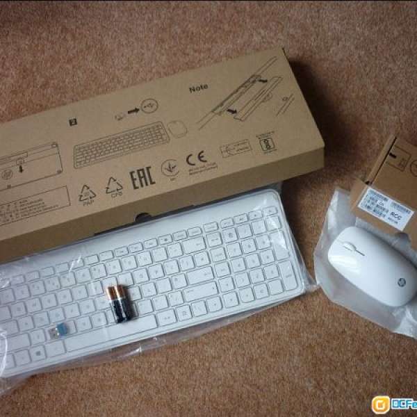 100% New 全新 HP 無線keyboard 無線mouse wireless