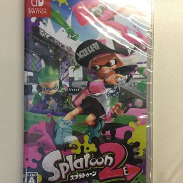 新淨 Switch 行貨（日文） Splatoon 2 99.99% NEW