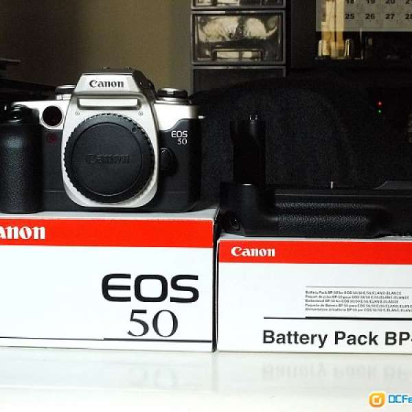 近全新一代經典菲林機 Canon EOS 50 + Battery Pack BP-50