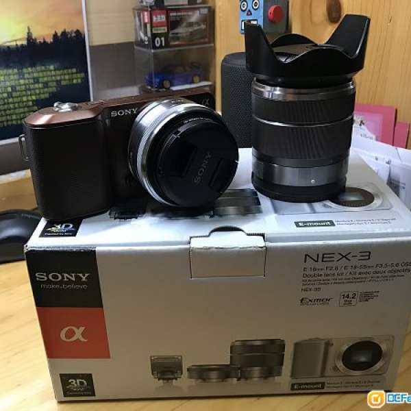 Sony nex-3 16mm F2.8 18-55mm double lens kit