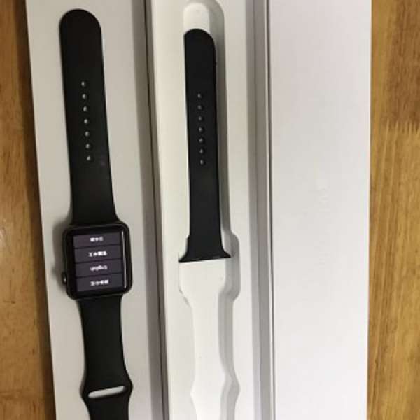 apple watch S1 Black Sport 全套 非初代 跟短帶一條