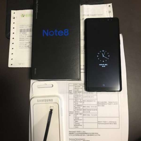 Samsung note 8 黑色128G 行貨連note fan禮品