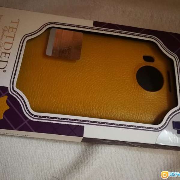 98%新 Tetded Leather Case 手機殼 黃色 - Lumia 950 XL