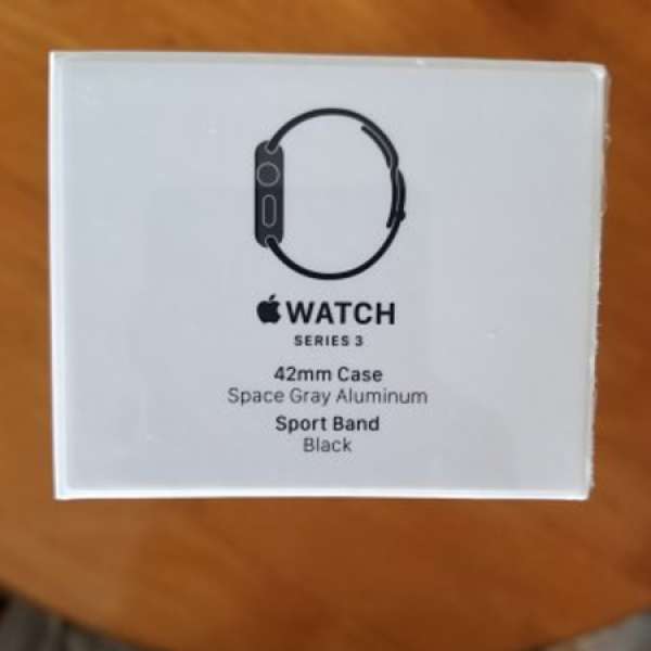 全新 未開盒 Apple watch series 3 42mm 100% 灰色