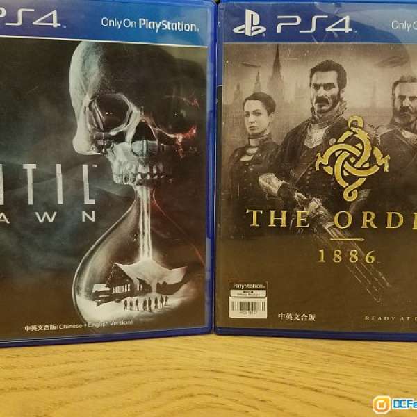 PS4 game:The order 1886,Until Dawn