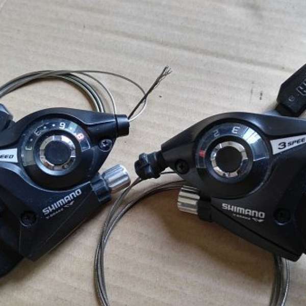 Shimano ST-EF51 (3x8 變速 + 刹 連體指撥) + BB5 (舊 parts：代車友放售)