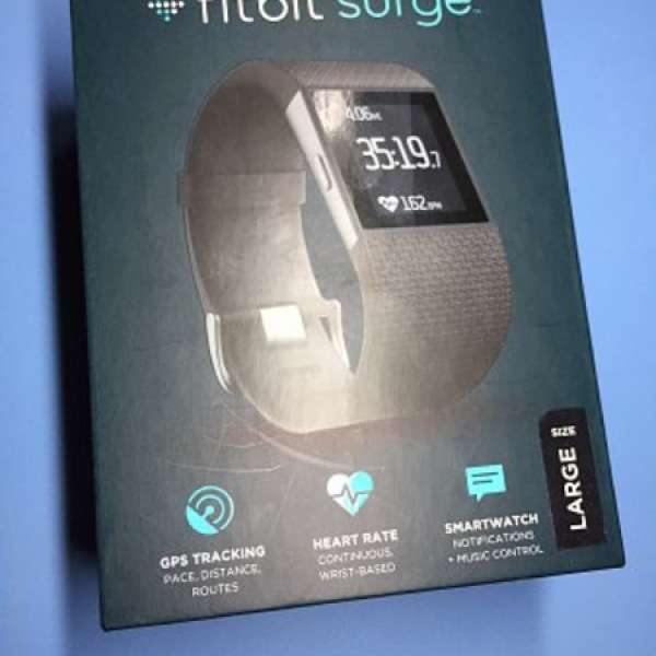 Fitbit Surge L size Large 大碼黑色齊件