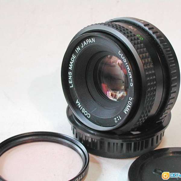 95%新 確善能cosina-s 50mm 2lens for pk  mount