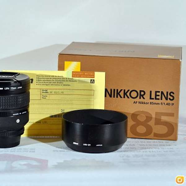 nikon af 85,4d