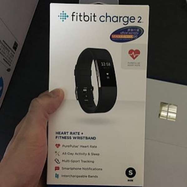 90%新 Fitbit Charge 2 黑色 small size