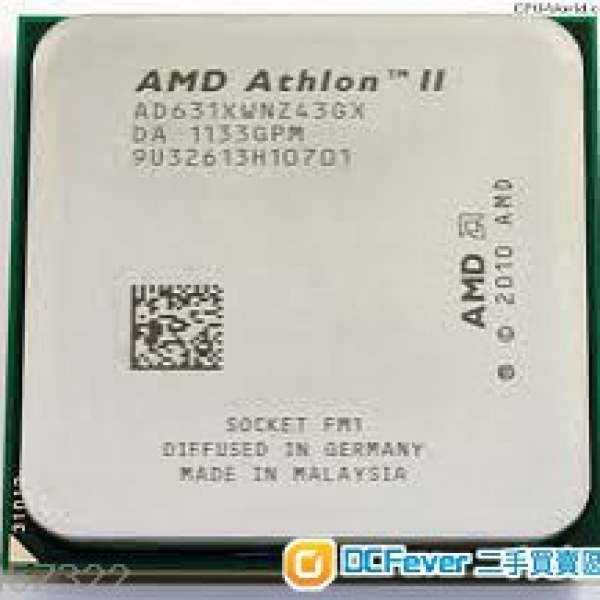 AMD Athlon II X4 631 四核芯 CPU 100% OK