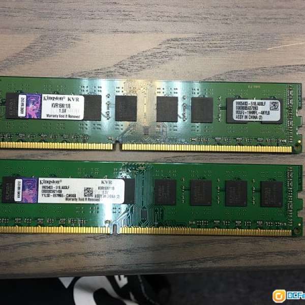 二手 Kingston DDR3-1600 (PC3-12800U) 8GB