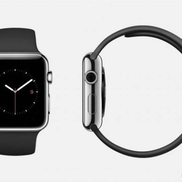 出售全新未開封香港Apple Store行貨Apple Watch 1 38mm Stainless Steel 不銹鋼黑色...
