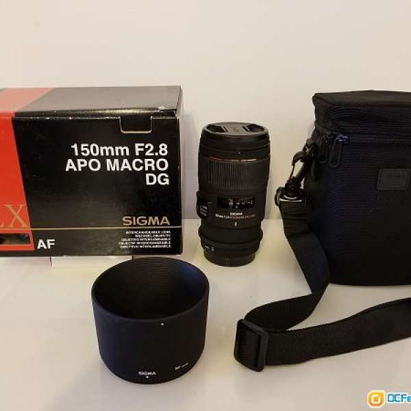 Sigma 150mm F2.8 APO Macro DG 微距鏡頭，八成新，Canon用