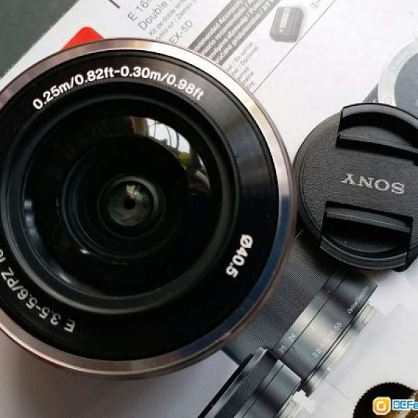 Sony E mount 拆kit鏡(銀色)16-50mm,及原裝皮製手帶