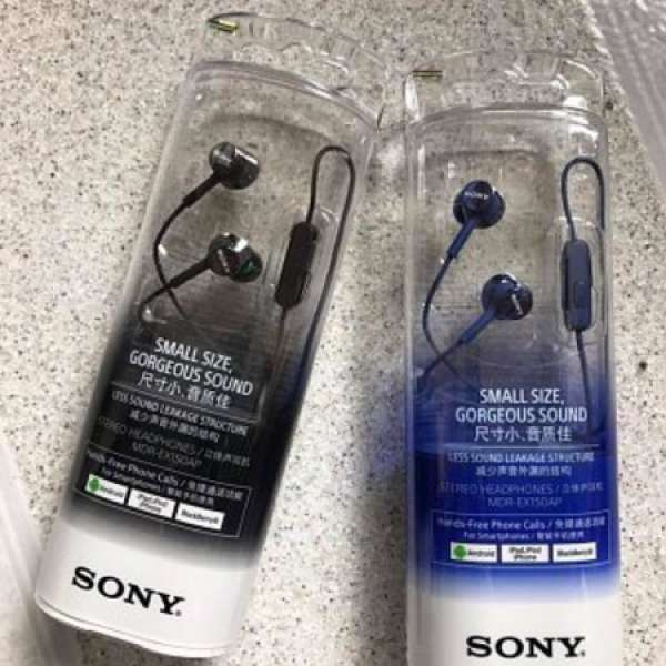 全新 未開封 SONY EX150AP 入耳式耳機 只有黑色