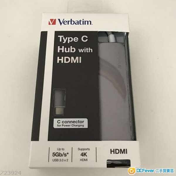 Verbatim Type-C USB-C Hub with 4k HDMI Adapter 轉接器 Macbook Macbook Pro