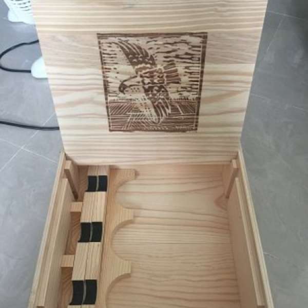 原裝紅酒木盒(可揭起作工作枱)