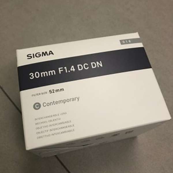 Sigma 30mm F1.4 DC DN emount