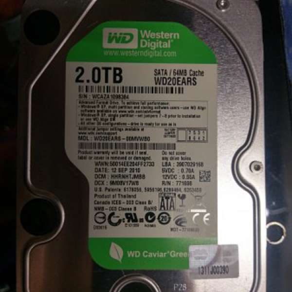 WD EARS 2TB HDD