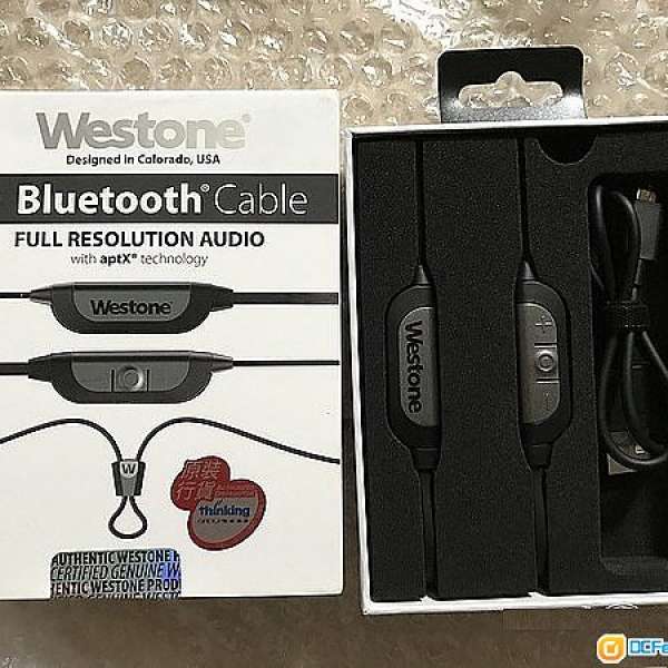香港行貨Westone Bluetooth cable MMCX頭 藍芽耳機線(有保至2018年6月)