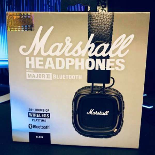 平放 全新行貨 Marshall Major II Bluetooth 耳筒式 藍牙耳機