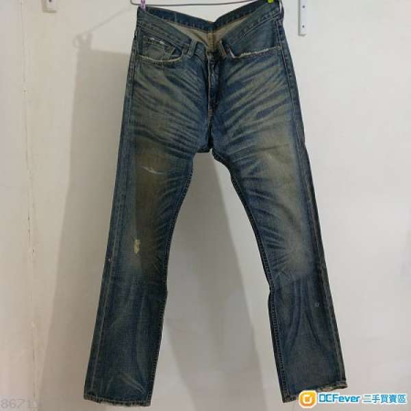 Levi's 505 indigo unwash jeans W32