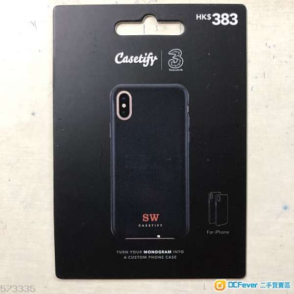 Casetify x 3HK 自己設計iPhone X 真皮套 (價值: $383) 即時發貨