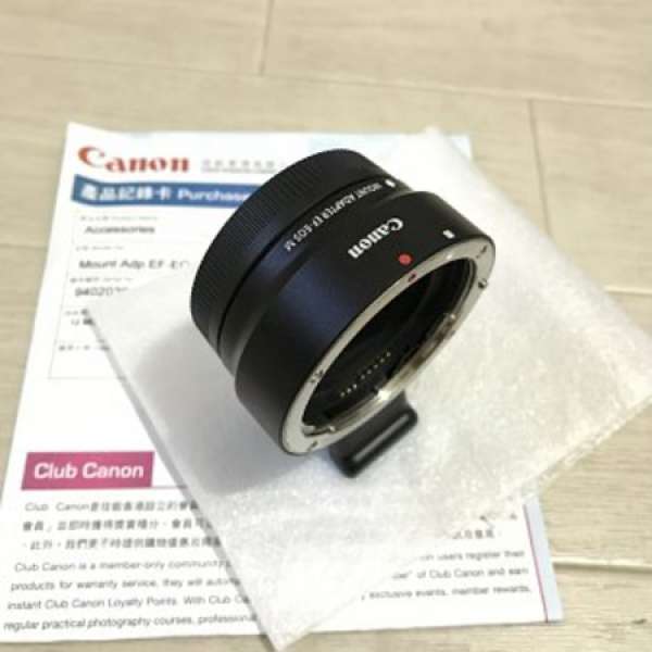 Canon Mount Adaptor EF-EOS M 轉接環 (ef-s ef eos m, ef-m)