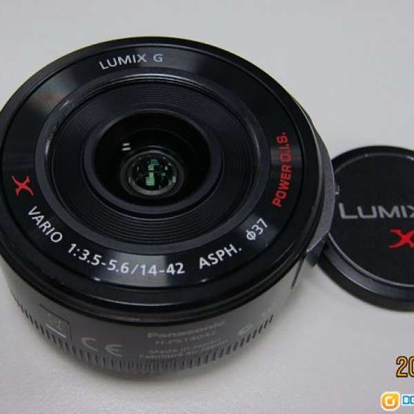 黑色Panasonic LUMIX G X VARIO PZ 14-42mm F3.5-5.6 ASPH. Power O.I.S.