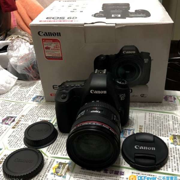 九成新少用行貨Canon EOS 6D 連EF 24-70mm f/4L IS USM鏡頭套裝