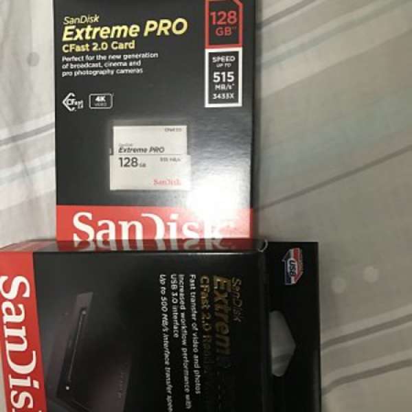 SanDisk Extreme Pro CFast 2.0 128GB 515MB/s 超新