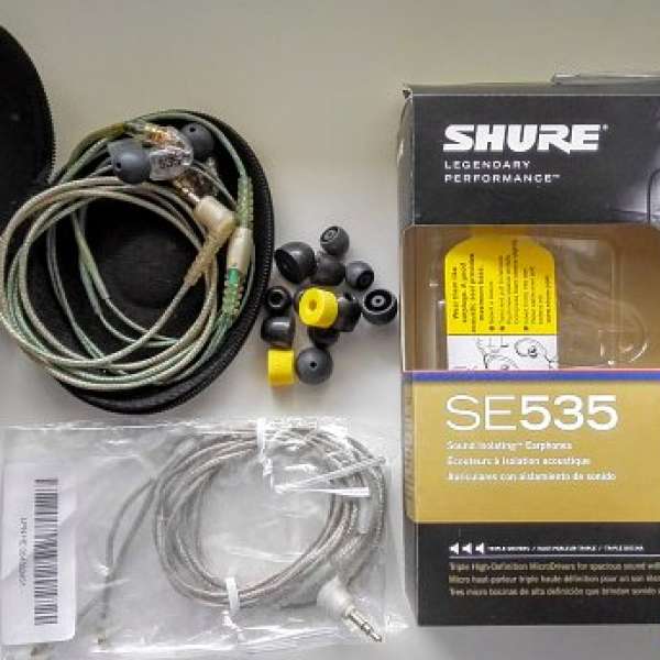 Shure SE535-CL/  SE535-V 全新原裝行貨有一年保