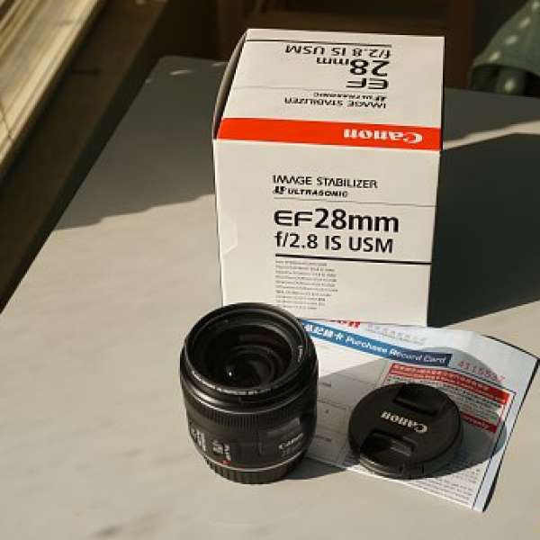 Canon EF 28mm f/2.8 IS USM 99% NEW 至方便旅行鏡 轉會