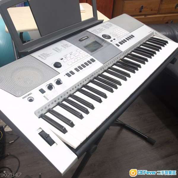 9成半新，Yamaha電子琴, 觸鍵感應, 61標準鍵, PSR-E413, 包可調高金屬架