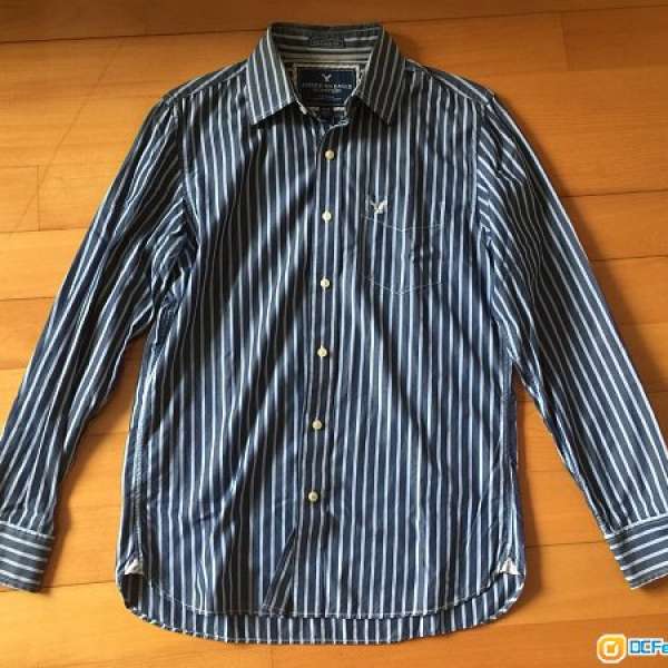 (9成新) American Eagle vintage fit shirt 長袖恤衫, 中碼 size M