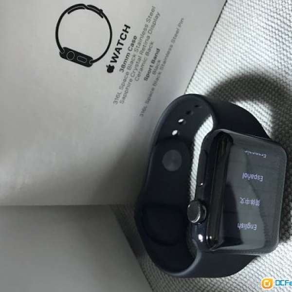 APPLE - Apple Watch1  38mm 不鏽鋼 黑色