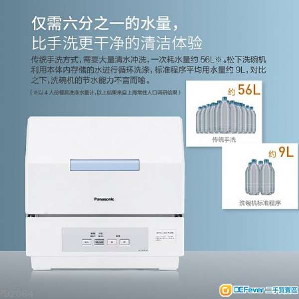 2017 新欵  只用4個月 無返應 小家庭用PANASONIC洗碗機-NP-TCM1-W