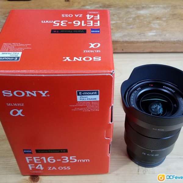 Sony Vario-Tessar SEL1635Z F4 ZA OSS (16-35mm F4) 全套連filter
