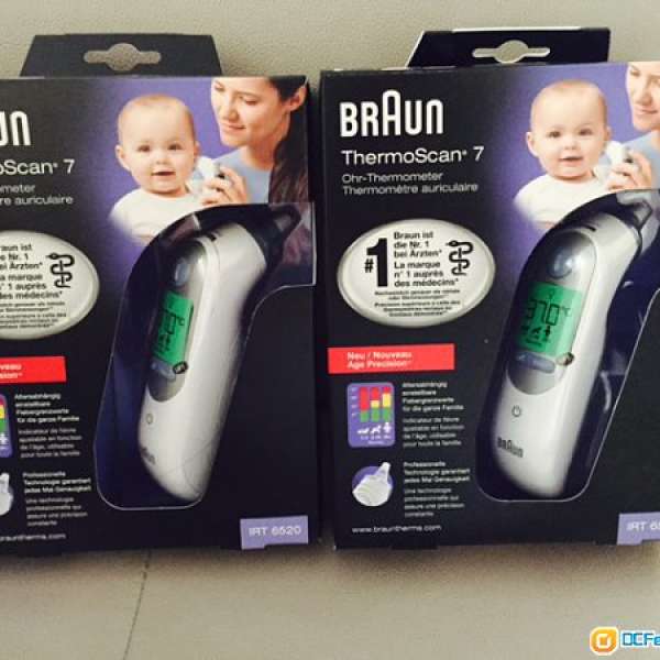 現貨全新 Braun ThermoScan® 7 IRT6520 德國百靈牌耳溫槍 BB探熱