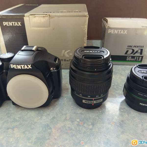 Pentax K-x 連二枝鏡(大光圈定焦鏡 50mm f1.8 & kit 鏡)