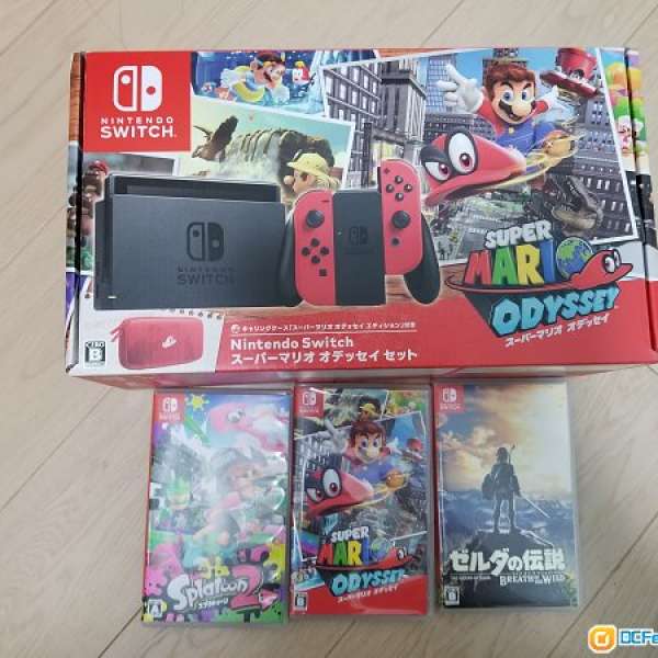 二手行貨Switch Mario 版 （於10月28日買）連三game