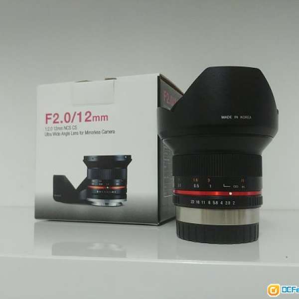 Samyang 12mm F2.0 NCS CS For Fujifilm X-mount