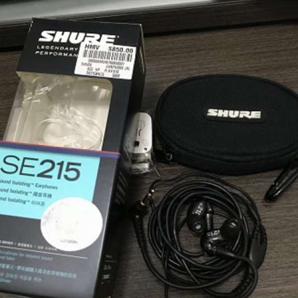 95%新Shure SE215 耳機