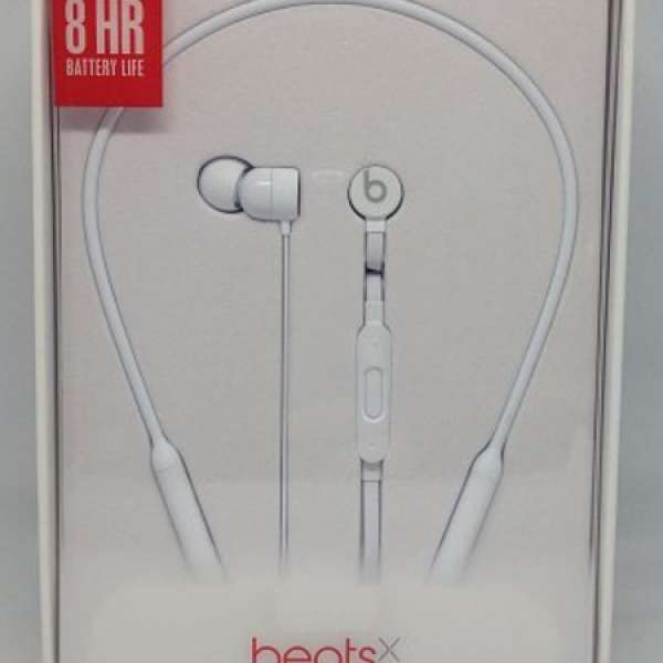 Beats X White color Bluetooth earphone 全新 原刲 行貨 有單 一年Apple保養